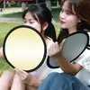 Placa Refletora Dobrável Mini para Preenchimento de Luz em Fotos, Placa Mini Bloqueadora de Luz para Selfie ao Ar Livre, Conjunto Diário Mini Bloqueador de Luz Dois em Um