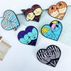 Insignia de aleación con forma de corazón linda de dibujos animados, broche de metal de calabaza divertido creativo para Halloween, accesorios para ropa y bolsos