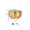 Cuenco de arroz coreano de acero inoxidable 304 de doble capa con tapa, cuenco de fideos instantáneos bibimbap con aislamiento anti-escaldaduras de doble capa para restaurante en casa.