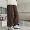 Calças de Moletom Forradas com Lã Haima para Meninos, Calças de Treino para Meninos, Novo Estilo Inverno 2025, Calças Casuais Espessas para Crianças, Roupas Infantis da Moda