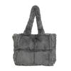 Bolsa de pelúcia de outono e inverno feminina, bolsa de ombro de alta qualidade, bolsa de costura da moda, bolsa de grande capacidade Mao Mao