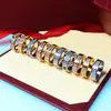 Anillo de Gipsofila Kajia Diamante Celebridad de Internet Anillo de Pareja de Acero de Titanio Joyería para Mujer Anillo de Diamante Clásico Eterno