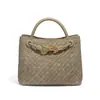 2025 Suede Fosco Novo Tecido à Mão Bolsa Tote Fosca Moda Bolsa de Ombro Transversal para Mulheres