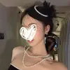 República da China Filha Chapéu Branco de Malha Pequeno Estilo Hepburn Francês Vel Headdress Ladylike Acessórios de Cabelo para Vestido de Noite
