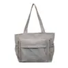 Bolsa de Tote de Nylon Grande Versátil Casual Japonesa para Estudiantes Universitarios Bolso de Hombro Único para Clase Viaje de Negocios Viaje Transfronterizo Bolsa Grande