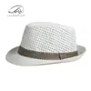 Sombrero de Paja Transpirable de Verano para Hombre, Sombrero de Sol de Playa para Mujer, Sombrero Jazz Retro Británico con Malla