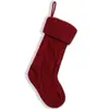 Meias decorativas elásticas de tricô listradas de Natal, meias de lã de alta qualidade, enfeites de árvore de Natal, presentes para creches atacado