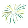 Decoración de Fuegos Artificiales del Año de la Oveja 2027 Pegatinas Estáticas de Vinil para Puertas de Cristal para Centros Comerciales y Tiendas de Ropa, Pegatinas de Atmósfera para Ventanas del Festival de Primavera y Año Nuevo