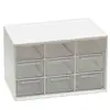 Caja de Almacenamiento de Escritorio para Pequeños Accesorios Hechos a Mano de Estudiantes, Cuentas y Cadenas para Manualidades, Caja de Almacenamiento de Nueve Compartimentos