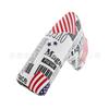 Funda protectora para varilla de empuje de golf transfronteriza directa de fábrica, funda protectora para varilla de bola, funda protectora para varilla con bandera estadounidense, funda para deportes al aire libre
