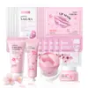 Combinación de Sets Transfronterizos Laikou Sakura Leche de Caracol Múltiples Sets Combinación Libre Set de Productos para el Cuidado de la Piel