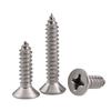 Tornillo autoperforante de acero inoxidable 304 de cabeza avellanada de cruz GB846 dientes de madera cabeza plana autoperforante cabeza avellanada tornillo de cabeza puntiaguda