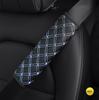 Cinturón de seguridad para coche serie de cuero PU color vino tinto hombrera bordada cinturón de seguridad comercio transfronterizo AliExpress Amazon