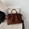 Bolso tote plisado de alta gama 2026 estilo nuevo color sólido piel suave casual para mujer gran capacidad versátil de un solo hombro cruzado