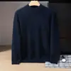 Suéter de cachemira estilo bebé para hombre, cuello alto medio, color liso, tejido grueso, casual y apto para negocios, capa base suave y cómoda