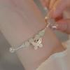 Sueña de Vuelta al Pasado: Nueva Pulsera de Jade Mariposa Fragmento de Plata Estilo Nacional Tendencia China para Mujer, Pulsera Versátil y Única Hecha a Mano