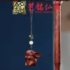 Pingente de Corrente de Celular Coelho de Pelúcia de Sândalo Roxo e Sândalo Verde, Acessório de Pingente de Bolsa Estilo Casal Coelho do Zodíaco Yiming Xianyuan