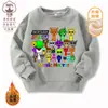 Caixa de Ritmo Sprunki Jogo Musical Periférico Roupas Crianças Moletom Algodão e Lã Casual Top 9
