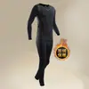 Ropa interior térmica transfronteriza para hombre, con forro polar, engrosada, conjunto de ropa de otoño, invierno, para exteriores, ajustada, deportiva, capa base de alta elasticidad