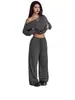 2026 Nuevo Conjunto de Pantalones de Pierna Ancha sin Mangas con Bloques de Color Estilo Europeo y Americano para Mujer, Conjunto Casual de Dos Piezas para Verano, Estilo de Moda Transfronterizo
