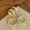 Brincos Colmeia de Luxo Leve Brincos Banhados a Ouro K Brincos Dourados Brancos Rose Gold do Instagram Brincos de Alto Padrão Brincos de Diamante Brincos para Mulheres