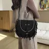 Bolso de Mano para Mujer Estilo Coreano 2026 Otoño Nueva Llegada Bolso con Borlas Bolso Cruzado para Dama Bolso Pequeño de Moda para Mujer Bolso de Hombro Único para Viajes