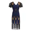 El Vestido de Lentejuelas y Flecos Retro Más Popular de Amazon Estilo Gatsby para Banquetes, Fiestas y Actuaciones