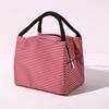 Bolsa para lonchera portátil, bolsa para lonchera de mano gruesa de papel de aluminio, lonchera con bolsa aislante de lona de arroz