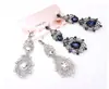 Pendientes Estilo Coreano Más Vendidos Moda Europea y Americana Metal Lujo Gema Gota de Agua Temperamento Pendientes de Cristal