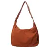 Bolsa Transversal Grande de Cor Sólida Estilo Coreano Simples para o Dia a Dia Mochila de Ombro Único Inclinado Estilo Hip Hop 2024 Atacado
