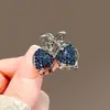 Pinza de Garra Pequeña y Exquisita con Pedrería de Estrellas de Cinco Puntas Mini, Pinza para Flequillo, Pinza Lateral, Pasador de Princesa, Pequeño Accesorio para el Cabello para Mujeres
