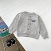 Conjunto de suéter para crianças de 0 a 3 anos, estilo western, bordado inglês, jaqueta cardigã de tricô, conjunto casual de duas peças com jeans