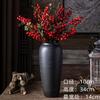 Jarrón de Cerámica de Jingdezhen Adornos Sala de Estar Arreglo Floral Sensación de Alto Nivel Maceta Cerámica Retro Grande Decorativa Vela Excelente