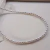 Súper Valor: Brillante Collar de Perlas Naturales de Agua Dulce de 4-5mm con Cierre de Plata 925, Cadena para Clavícula