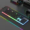 Em Estoque Teclado e Mouse Luminous Limeide Atualizado Gtx350 USB Teclado Esférico Com Fio de Toque Mecânico