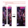 Pegatinas de Puerta Autoadhesivas Transfronterizas con Ciervo Estilo Chino, Pegatinas de Pared Removibles para Renovación de Casa de Alquiler, Venta al por Mayor por Fabricante, Dropshipping