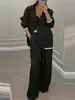 Traje de dos piezas versátil de manga larga y pantalones anchos holgados, moda amazónica europea y americana transfronteriza, nuevo para 2026