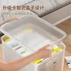Caja de almacenamiento transparente para uso doméstico, caja de almacenamiento de juguetes y bocadillos, organizador de ropa, cesta de almacenamiento para armario, caja de ropa, caja de plástico