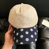 Linda Gorra de Béisbol de Lunares Borgoña de Rilakkuma para Mujer 2026 Nuevo Estilo Sombrero de Ala Ancha Que Hace que la Cara Se Vea Más Pequeña