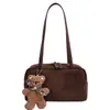 Bolsa de Bolos de Tela Oxford Nicho Coreano Moda Femenina Retro Bolso Almohada Bolso de Mano de Gran Capacidad para Mujer Bolso de Hombro