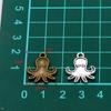Colgante de pulpo calamar de 2 colores 16*20mm amuleto animal aleación de zinc accesorios de joyería accesorios DIY