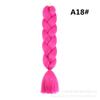 Peruca Tranças Africanas Twist Cor Única Dreadlocks Corda de Cabelo Degradê Fibra de Alta Temperatura Tranças Dreadlocks Pacote de Cabelo Trançado Cor Degradê