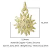 Nueva Tendencia de Moda Colgante de Mariposa con Circonita Microincrustada de Cobre Accesorios de Joyería para Pulsera, Collar, Pendientes, Llavero