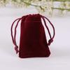 Bolsa de flanela com poá preta para celular, fone de ouvido, bolsa de pulso com cordão, bolsa para joias com texto, bolsa de flanela, atacado