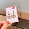 Pendientes colgantes de dibujos animados para niños de aleación, pendientes de clip para la oreja sin agujero, pendientes indoloros, pendientes para niñas pequeñas al por mayor