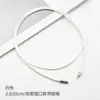 Accesorios de Joyería DIY 2.0 Cierre Encriptado Cuerda para Collar Hilo Encerado Coreano Cuerda de Cuero Negro Cuerda para Colgante Cuerda de Cuero Hebilla Cera Cuerda de Cuero