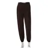 Ropa de mujer transfronteriza estilo europeo y americano, nuevos pantalones de yoga de color liso para otoño, cintura ceñida, plisados, con puños, pantalones deportivos casuales al por mayor