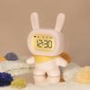 Nuevo Reloj Despertador Conejito Volador Escanea Código para Configurar Expresión de Dibujos Animados Luz Nocturna para Niños Estudiantes Reloj de Regalo