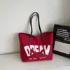Bolsa de Hombro tipo Tote de Lona de Gran Capacidad para Mamás para Mujer 2026 Nueva Bolsa de Tela Casual para Dama Bolsa de Compras Bolsa Tote