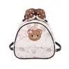 Mochila de Viaje Versátil con Forma de Oso de Alto Valor Estético con Lazo, Linda y Dulce para el Uso Diario, Adecuada para Niñas y Estudiantes, Estilo Universitario
